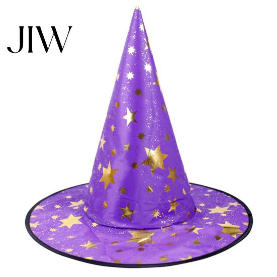 Witch Hat with Rose Halloween Wizard Hat, Adult Kids Cosplay Cone Spider Decorative Web Star Decor, Gothic Party Costume Prop, Trick or Treat