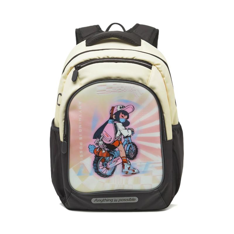 

Li Ning Kids Sports Lifestyle Series Reflective Backpack Kids Backpack Milk-Cake-Yellow YBST063-2 Custard Yellow