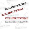 DUSP4 For Ford Transit Custom Tourneo MK7 MK8 Tuning Logo Lettering Metal Badge Stickers Car Rear Trunk Body Emblem Auto Accessories