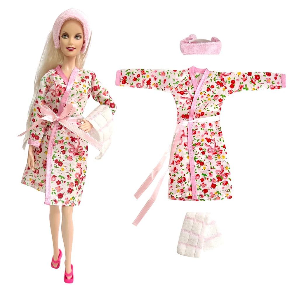 NK Multicolor 1 Pcs Long Sleeve Soft Fur Coat Tops Dress Winter Warm Wear Doll Clothes For 1/6 Doll Accessories Gift Toy JJ