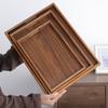 Wooden Trays Natural Tea Tray Food Plate Platter Decorative Trays Fruit Snack Coffee Breakfast Storage Plate Kitchen Accessories