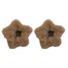 Plush Solid Color Hair Clip Five-pointed Star Autumn And Winter Simple Star BB Clip Hollow Girl Side Clip Cute Hair Accessories