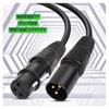 Canon Line 3-Pin XLR Male to Female Microphone Cable, DMX Cable Patch Cord, Oxygen-Free Copper, 3M, for Microphone Recording, Professional Recording,