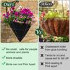 3pcs Breathable Cone Shaped Liners Reusable Eco-Friendly Felt Gardening Mats Black Planter Basket Liners Outdoor Gardening