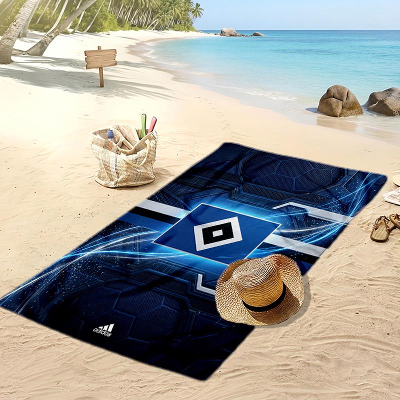 Asciugamano da Spiaggia con Stampa Calcio Hamburger SV, Asciugamano Grande Morbido ad Asciugatura Rapida per Spiaggia Campeggio Nuoto