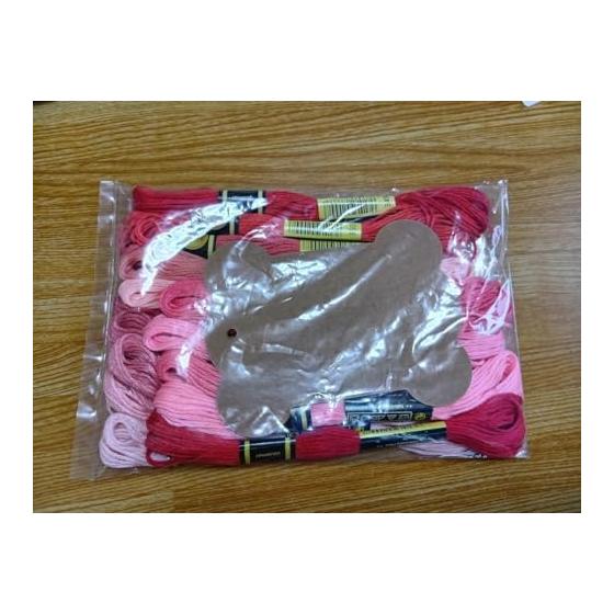 Temari Cat Store Cotton Polyester No. 25 Embroidery Thread Same Color Number as DMC Color Set Peach, Red, Purple, Blue, Green Cross Stitch Misanga