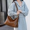 Large-capacity Soft Leather Large Bag, New Autumn and Winter Trendy Fashion Tote Single Shoulder Oblique Span Women's Bag