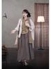 Summer Retro Slimming Linen Lapel Shirt for Women