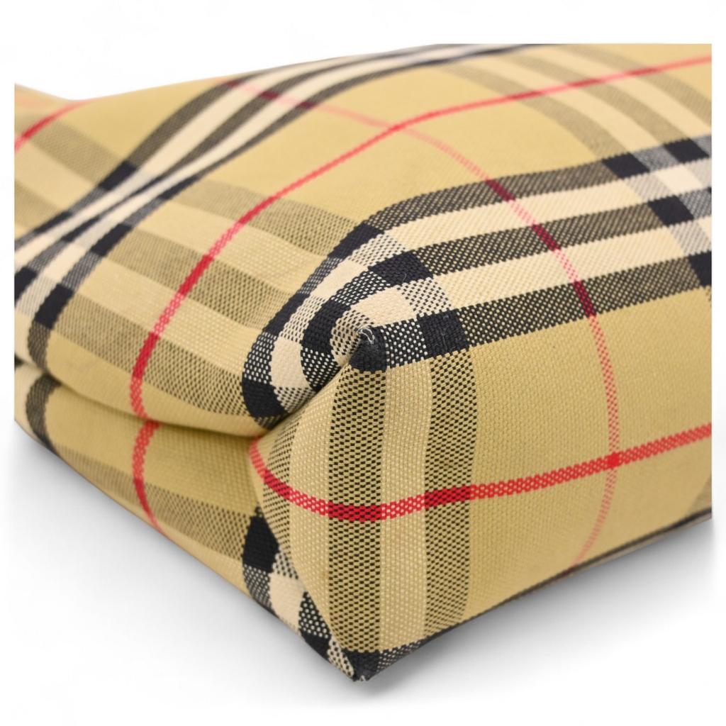 Auth Burberry London Nova Check Tote Bag bb9813je