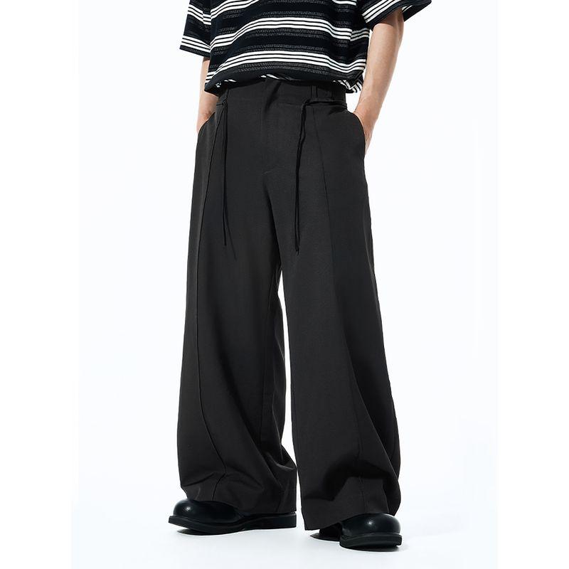 American Retro Cleanfit Scimitar Wide-Leg Trousers for Men 2025 Spring and Summer Trendy Brand Loose Street Workwear Casual Pants