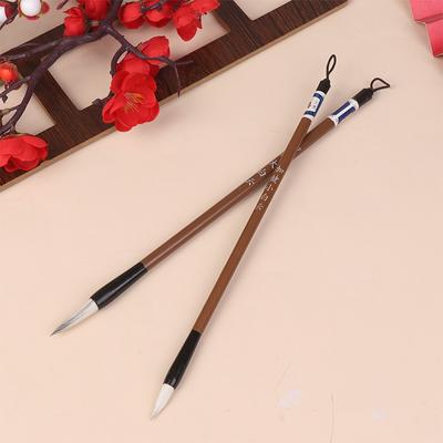 6Pcs Traditional Chinese White Clouds Bamboo Wolf'S Hair Writing Brush For Calligraphy Painting Practice Brushes Writing Tools