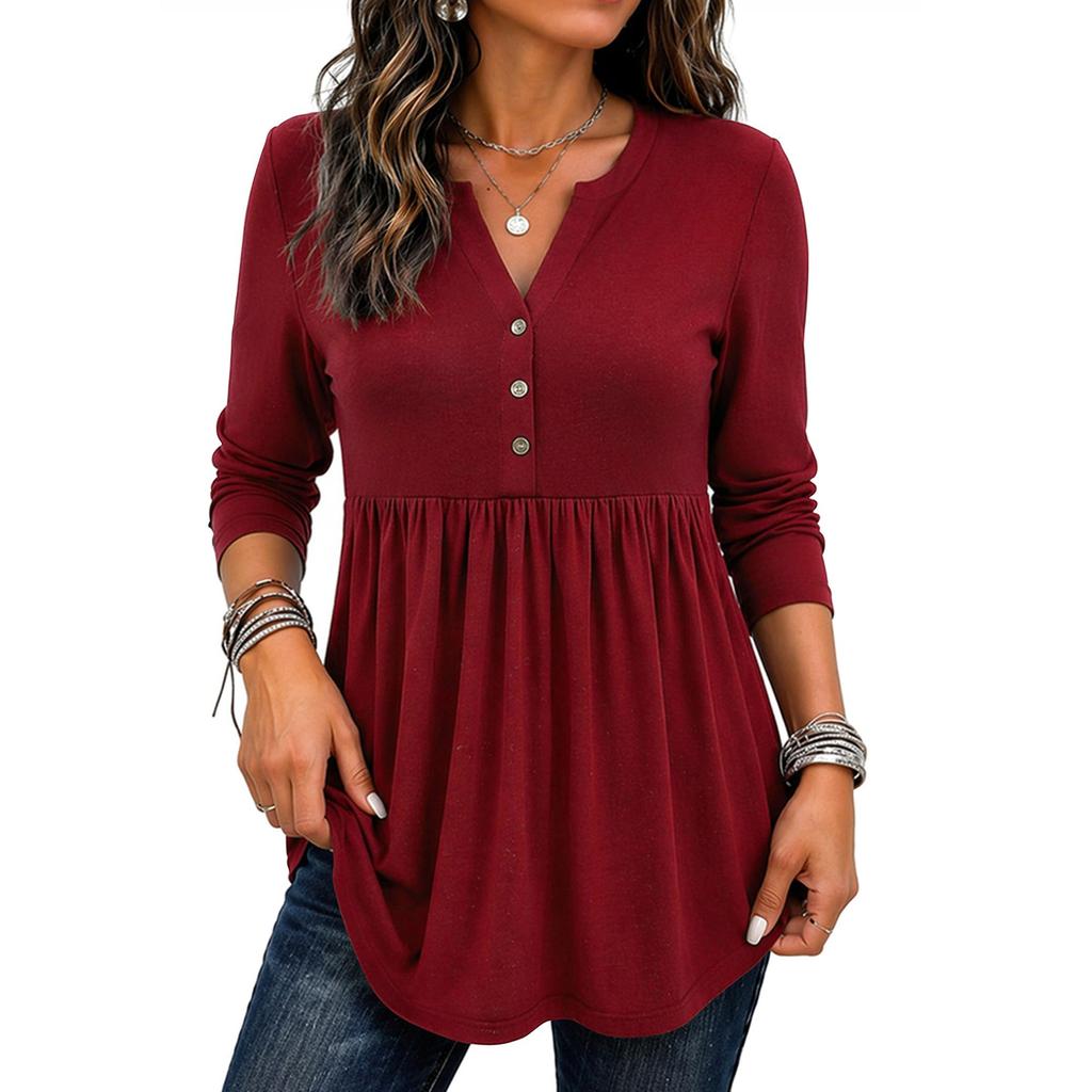Women's Casual Fashion Top Long-Sleeve T-Shirt
