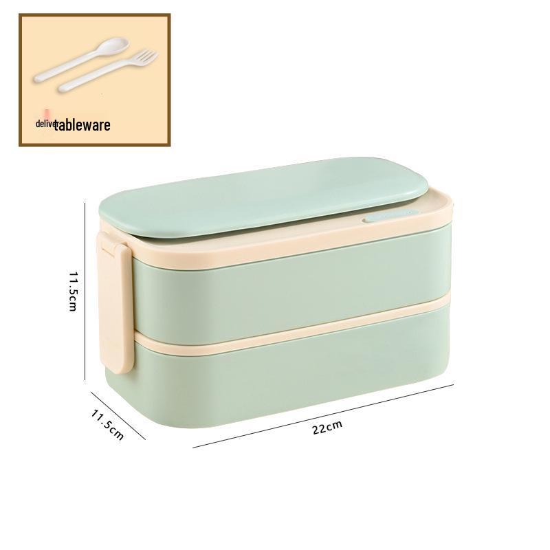 Portable Wheat Straw Bento Box: Insulated, Multi-Compartment, Japanese-Style, Microwave Safe for Office Workers & Students