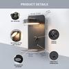 LED Wall Lamp with Wireless and USB Dual Charging Ports for Bedroom and Hotel Reading