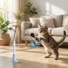 Long Rod Electric Cat Toy Steel Wire Self-entertaining Toy Funny Automatic Cat Teaser  Home Use