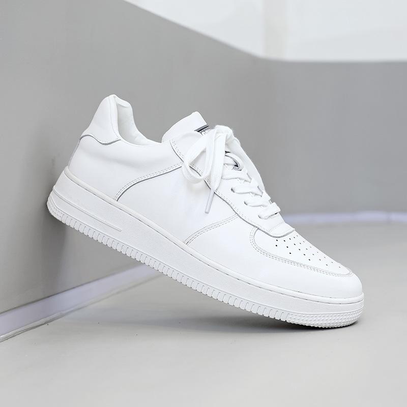 

Обувь мужская весна-лето 2025 новые нескользящие мягкие белые туфли мужские летние дышащие повседневные туфли для сёрфинга 1045-K 38 белый