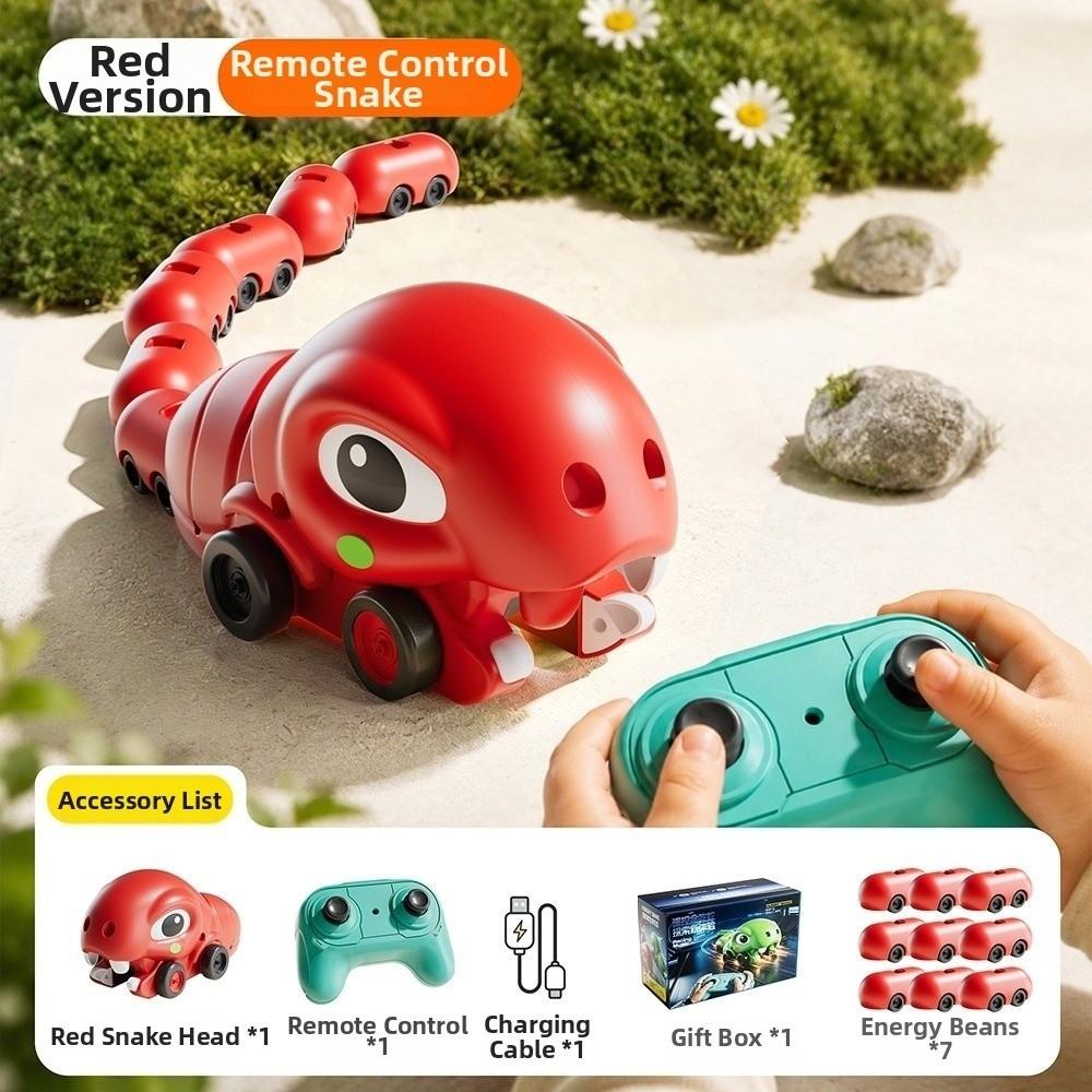 Sound and Light Magnetic Snake Game Toy Remote Control Competitive Snake Game Indoor Family Games