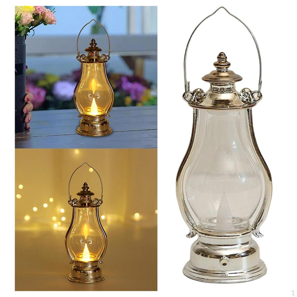 LED Lantern Flameless, Outdoor Hanging Lanterns Decorative, Battery Powered Flameless