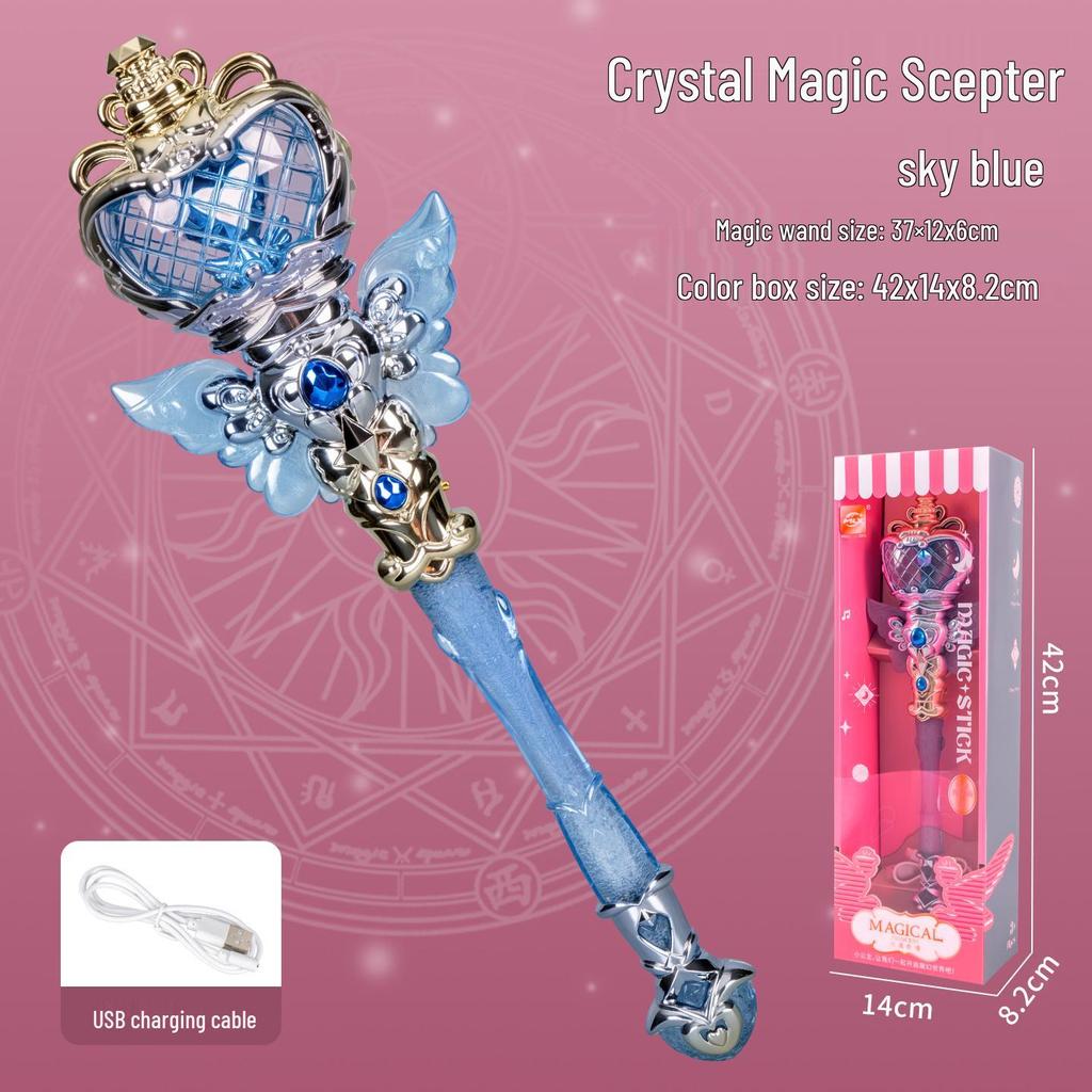 Enchanted Fairy Wand: Dreamy Luminous Scepter for Girls - Elsa Princess Lightsaber