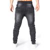 Men Jeans Solid Color Pockets Summer Washable Ankle Tied Denim Pants Streetwear