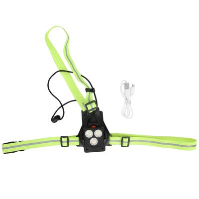 Night Running Light USB Rechargeable Chest Warning Lamp LED Jogging Safety Light