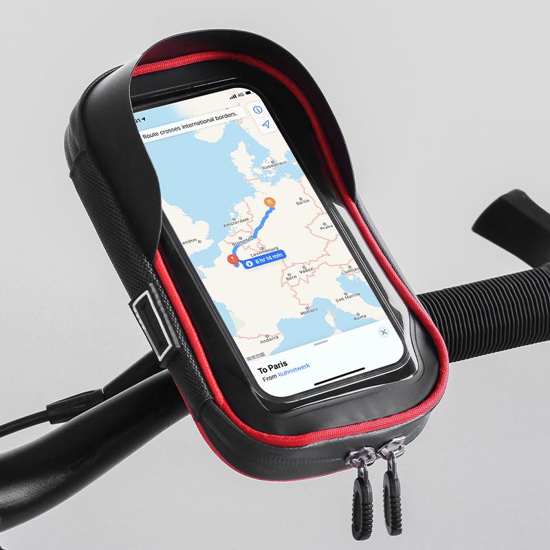 Waterproof Multifunctional Phone Holder Bag for Cycling & Motorcycling with Touchscreen Access
