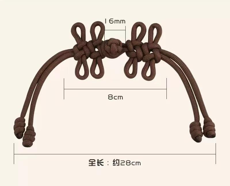 1pz Fibbia Nodo Cinese, Fibbia di Collegamento Fibbia, Bottone Stile Cinese, Cappotto di Lana, Decorazione Cappotto, Accessori da Donna