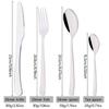 4pcs High-quality Stainless Steel Tableware Set Shiny Silver Flatware Knife Fork Coffee Spoon Dinnerware Set Kitchen Party Silverware