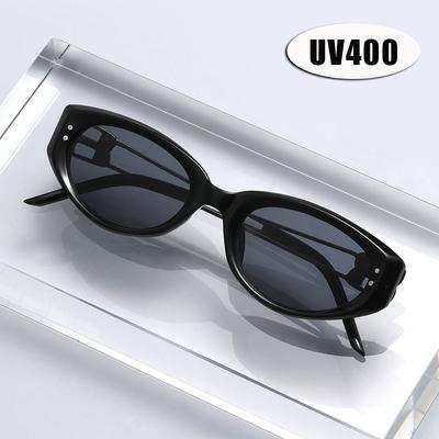 Men'S And Women'S Trend Cat-Eye Sunglasses Casual Versatile Fashion Sunshade Uv Sun Glasses Retro Popular Metal Eyeglasses
