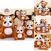 Adorable Panda And Raccoon Plush Toy Perfect For Cuddly Sleep Companion Gift