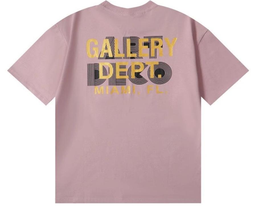 GALLERY DEPT טי שירט קצרת שרוולים צבעי עניבה גרפיטי בסגנון אמריקאי