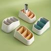 1Pcs New Remote Control Miscellaneous Storage Box Plastic Lattice Desktop Stationery Rack Storages Boxs Home Cosmetics Organizer