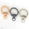 5pcs Round Keychain Clips Snap Hooks Spring Gate O Rings Buckles DIY Accessory Buckle
