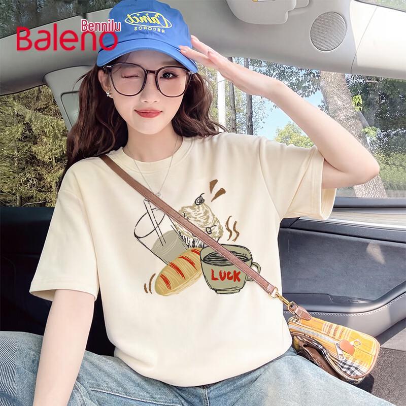 

Baleno Women s Pure Cotton Short-Sleeve T-Shirt 2XL