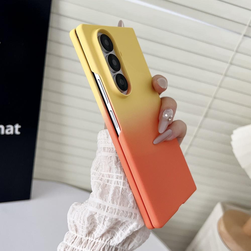 Gradient Colorful Ultra Thin Hard PC Case For For Samsung Galaxy Z Fold7 6 5 4 3 5G Shockproof Protection Cover For ZFold 7 6 5