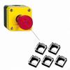 5 Pieces Push Button Emergency Stop Cap for 1.6cm Switch Sturdy Protection Lock Home