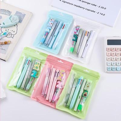 Festive Cartoon Christmas Multicolor Pen Set: Perfect Student Gift for Back-to-School Season