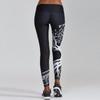 SCIONE Europa Amerika Digitaltrykk Stort Tre Hofter Høy Midje Sport Fitness Yoga Stoff Leggings