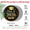 2D Flat Aluminum 2026 Graduation-themed Wall Hanging Available in Multiple Sizes, with A Black and Gold Light Luxury Elegant Design Is The Perfect