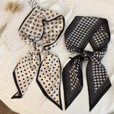 Silk Scarf, Long Strip, Versatile Shirt, Neck Protection, Scarf, Silk Scarf, Multi-purpose Headscarf, Headband, Hair Tie, Decorative Waist Belt.