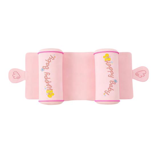 Hypoallergenic Baby Bedding Head Shaping Pillow, Breathable Anti-Flat Crib Pillow with Comfortable Cushion Adjustable Air Rollers, Ergonomic