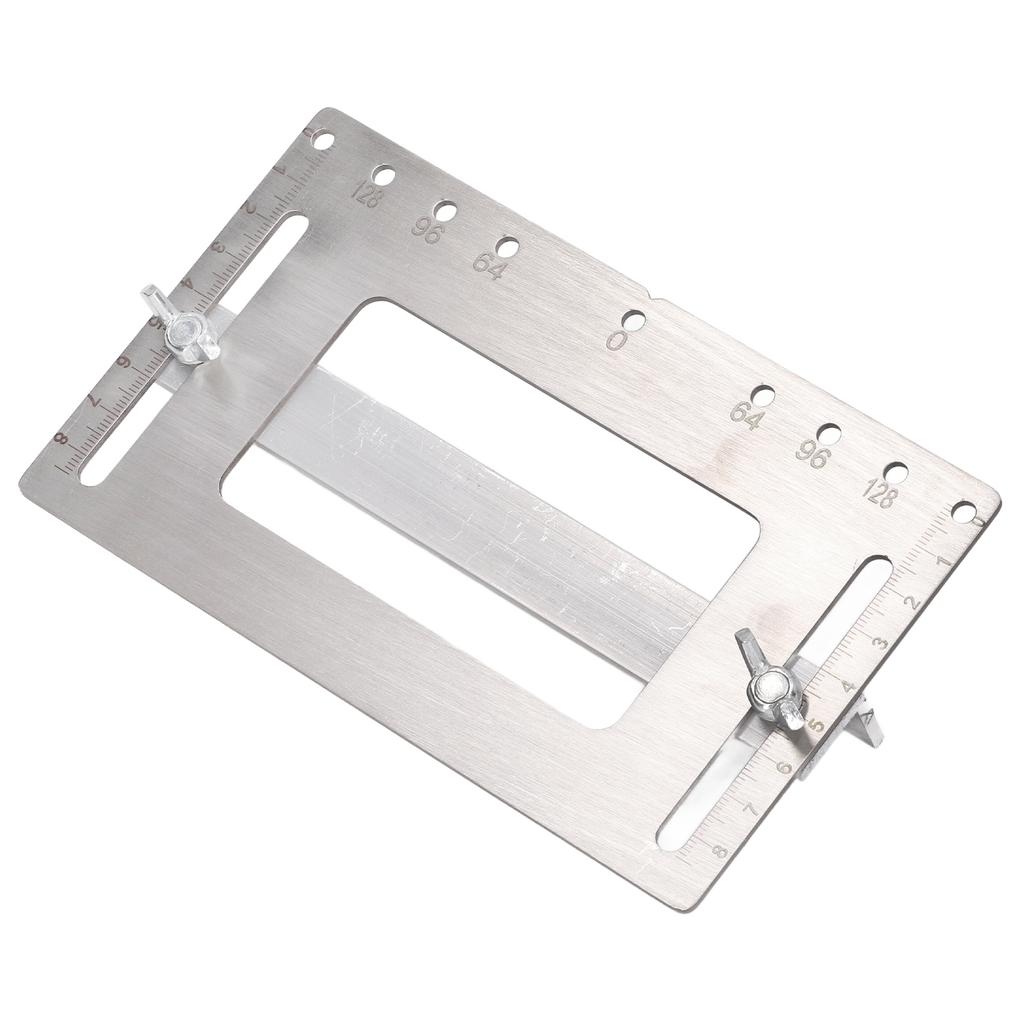 Woodworking Handle Punch Hole Locator Stainless Steel Hole Drilling Template for Cabinet Door