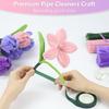 Pipe Cleaners Set for Crafts Pipe Cleaners Bouquets DIY Kit Pipe Cleaners Flowers Making Accessories Set for Greeting Cards Party Decorations