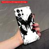 2DFlat Samsung Phone Case Black Butterfly with Floral Frame Design Applicable To Galaxy S22 S23 S24 S25ULTRA S26 A12 A13 A14 A15 A16