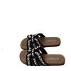 Daily Casual Pearl French Lazy Holiday Wind Cool Slippers Women Wear One Word Slippers In Summer Tide