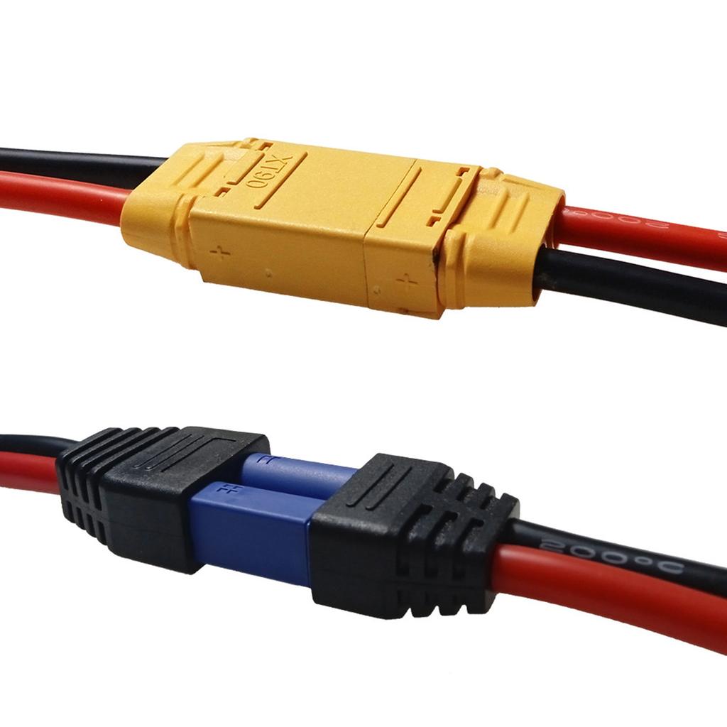 XT90 Plugs to EC5 Adapter XT90 Male to EC5 Female Converters for Seamlessly Battery Connection in FPV Application