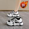 Winter velvet dad shoes 22 new ins thickened warm cotton shoes heightened sports tide shoes