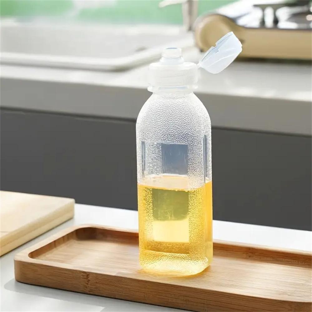 300ml 500ml Hitzebeständige Plastik Küchenölflasche Mit Quetschkontrollmechanismus Leere Haushaltsflasche