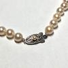 Used Comes with a certificate of authenticity [Semi-Hanadama class] Akoya pearl pearl necklace Pearl SILVER stamp 7-7.5mm Pearl jewelry Glossy