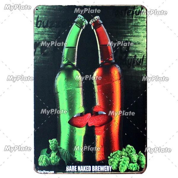 KALTEN BIER Metall Zeichen Vintage Plaque Alkohol Zinn Zeichen Platte Wand-dekor Für Bar Club Mann Cave Kunst Malerei  geschenk